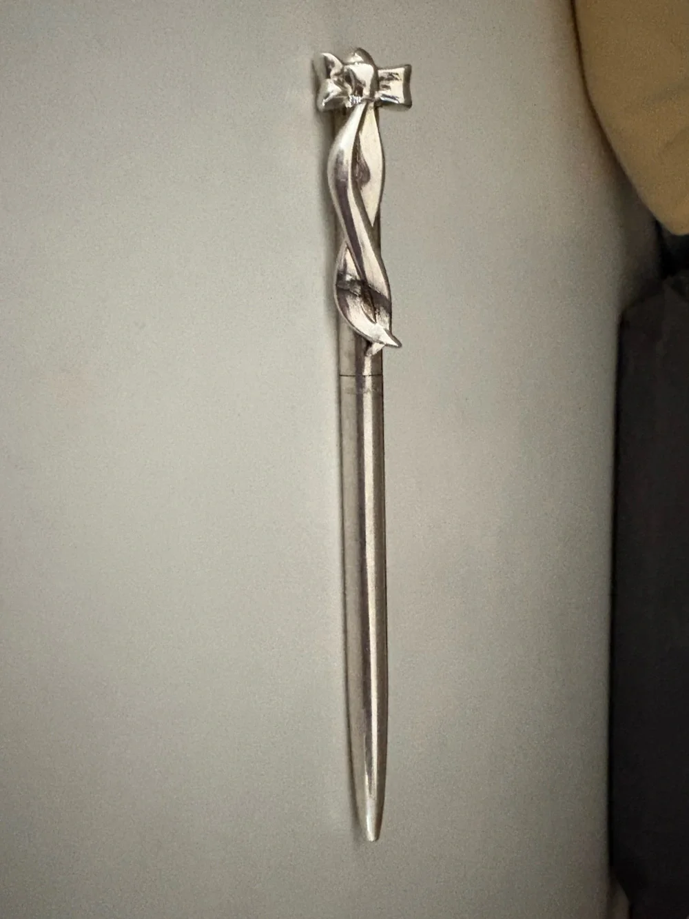 Tiffany & Co. Sterling Silver Ribbon Bow Ballpoint Pen